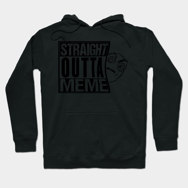 Straight outta meme viral funny meme Hoodie by thedoomseed